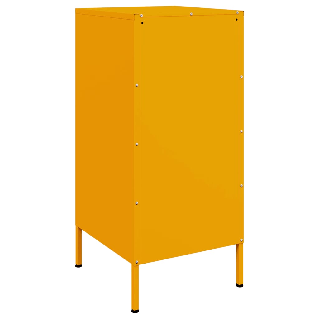 Sideboards 2 pcs Mustard Yellow 36 x 39 x 79 cm Steel