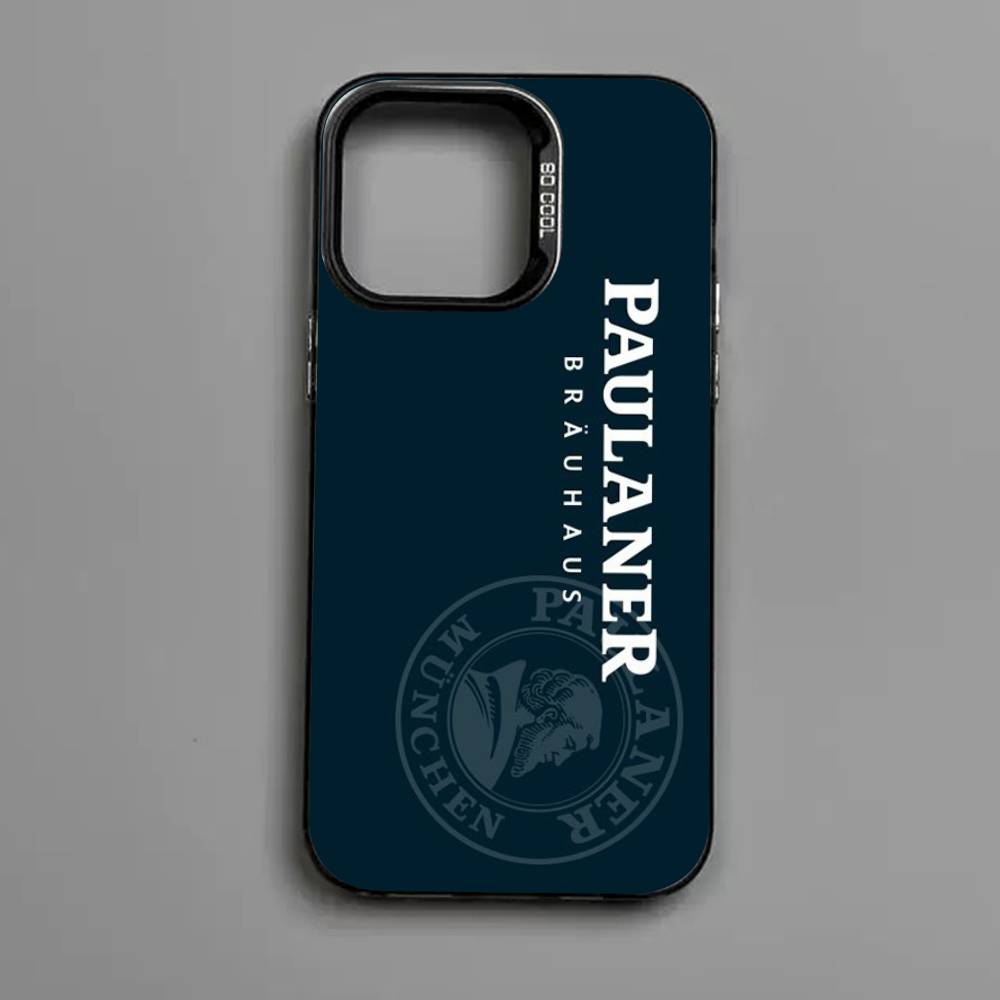 

German Beer P-Paulaner For IPhone 17 16 15 14 13 12 11 Pro Max Plus Matte Color Back Phone Cover iPhone 16 plus