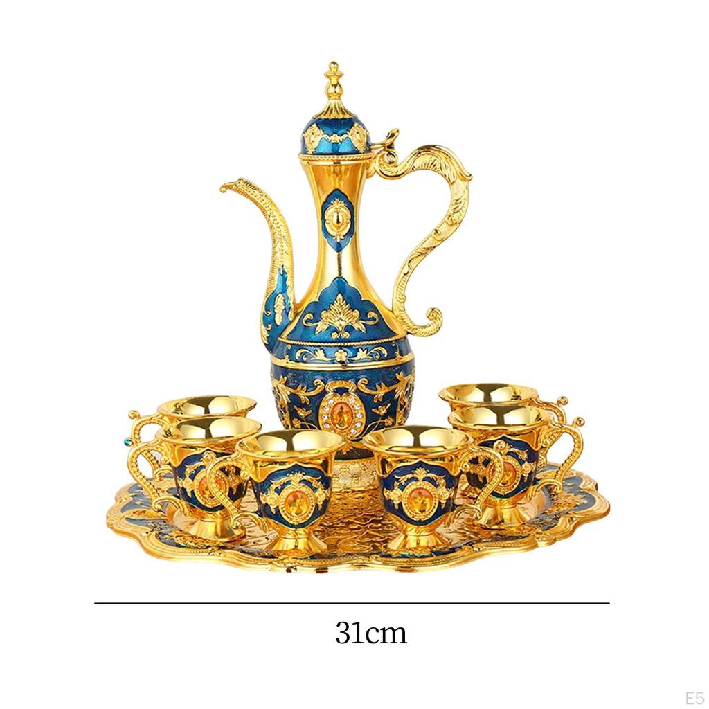 Set Flagon Glass Dispenser Carafes Tableware for Wedding Festaival Birthday Novelty