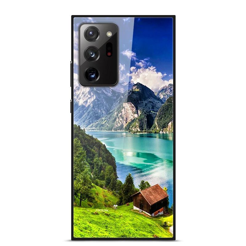 Glass Case For Samsung Galaxy S21 Note 20 Ultra Case Tempered Glass Back Cover For Samsung Note 20 S21 Ultra Case S21 S 21 Case
