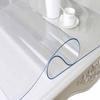 1.0mm Transparent PVC Tablecloth Waterproof Oil Proof Soft Glass Table Cover for Living Room Kitchen