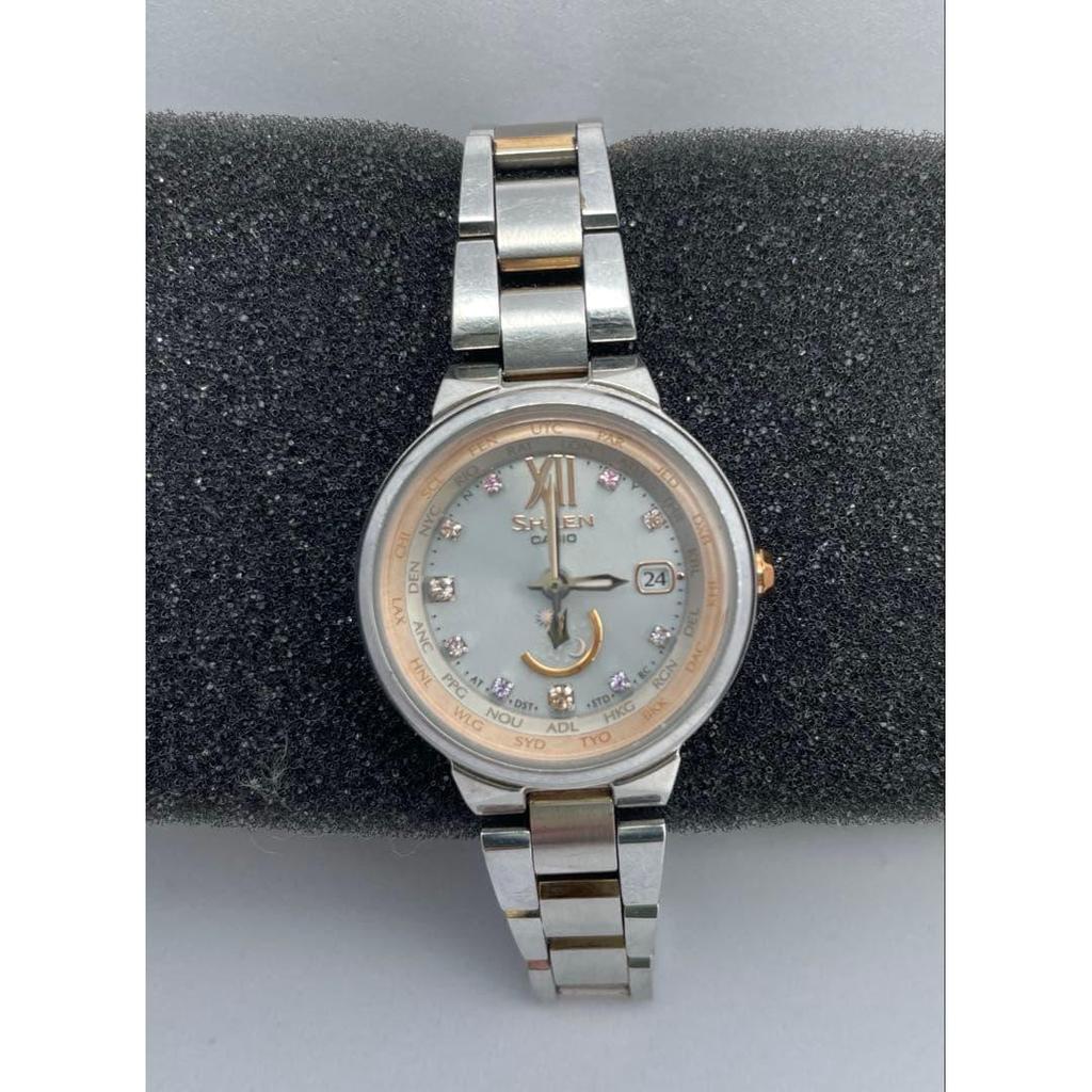 Used Significant price reductionCASIO SHEEN Analog Watch Pink Gold