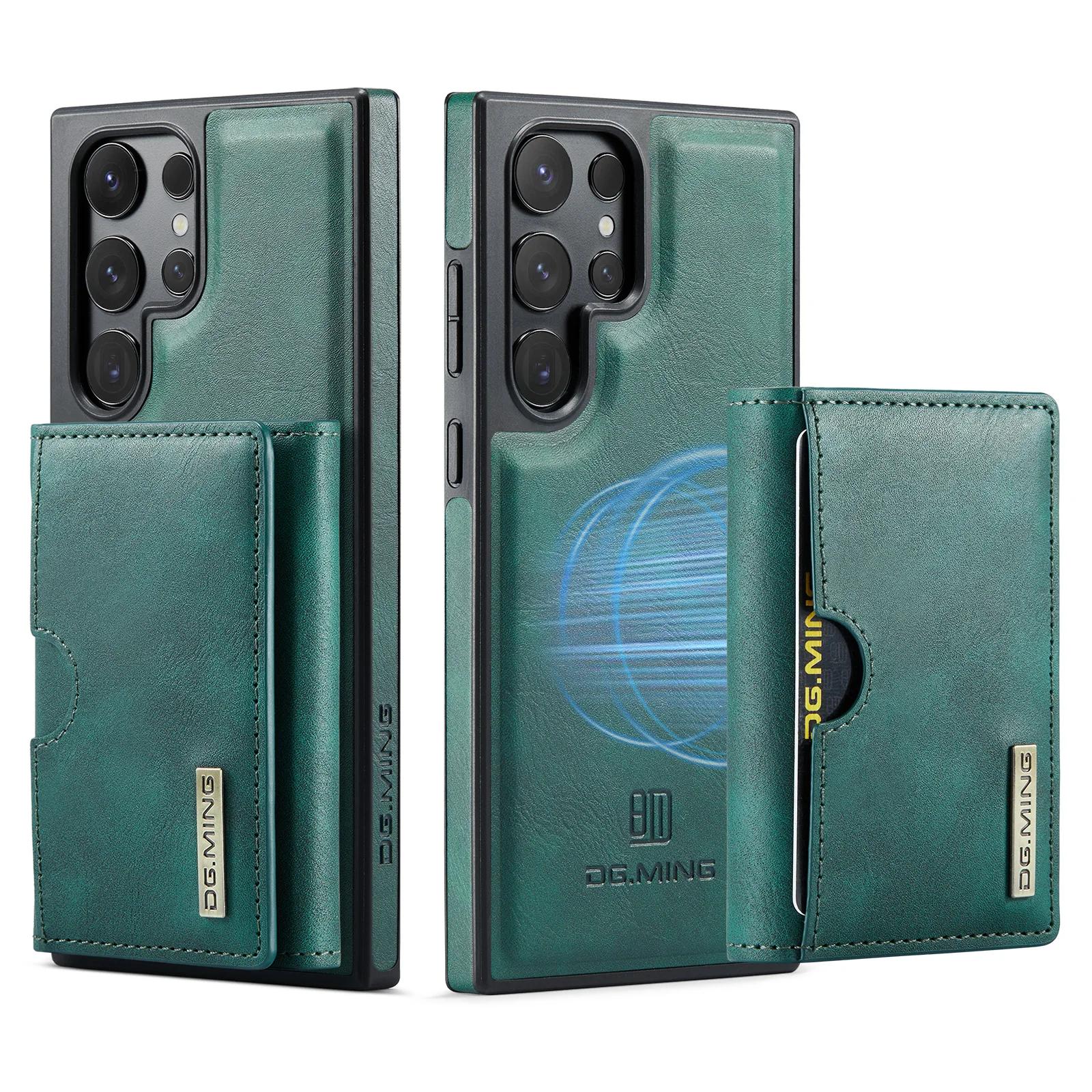 

Съемный магнитный чехол-кошелек для Samsung Galaxy S25 Ultra S24 S23 S22 Plus S21 для Magsafe RFID-блокирующий держатель для карт For Galaxy S21 Ultra