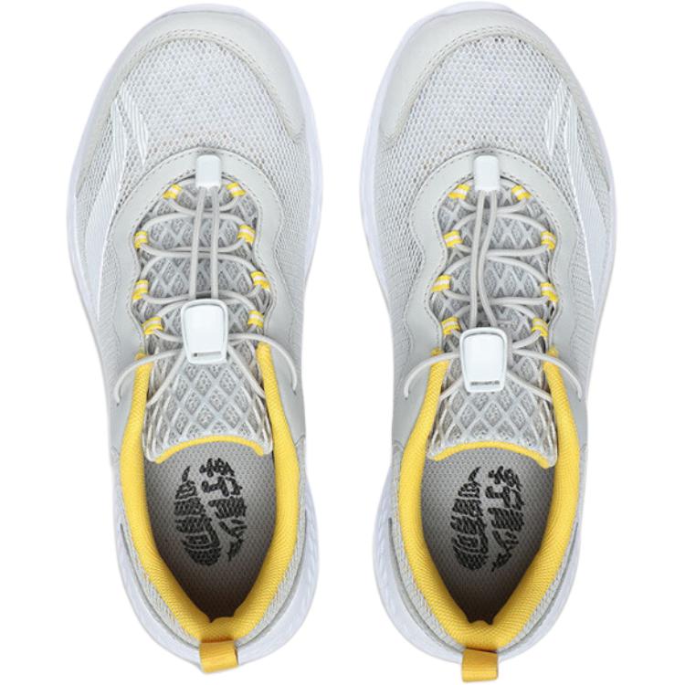 Li Ning Kids Running Shoes Comfortable Versatile Non-Slip Durable Low-Top Kids sneaker Chuan-Stone-Grey YKFR024-29