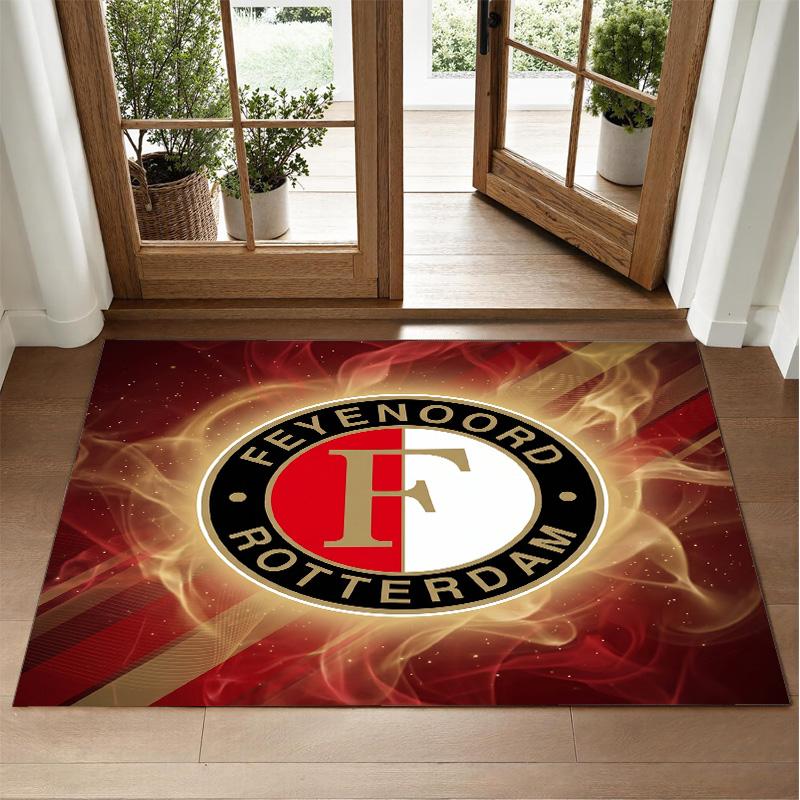 Tappeto in Velluto Cristallo Design Feyenoord Tappetino Decorativo Morbido per Camera da Letto Ingresso