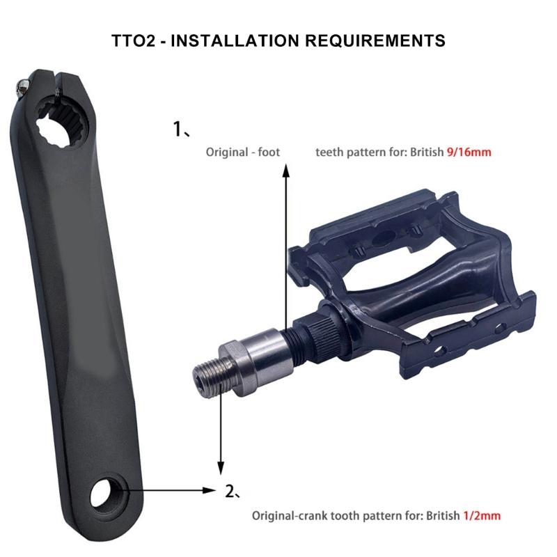 2pcs Solid Bike Pedals Thread Converter Stainless Steel Hubs Convert Accessories for Enhancing Cycling Experience