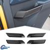 Door Armrest Handle Protector Cover Trim For Ford Bronco +Carbon Fiber ABS