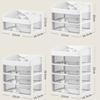 New cosmetic storage box desktop transparent drawer finishing box dressing table multi-functional partition storage rack