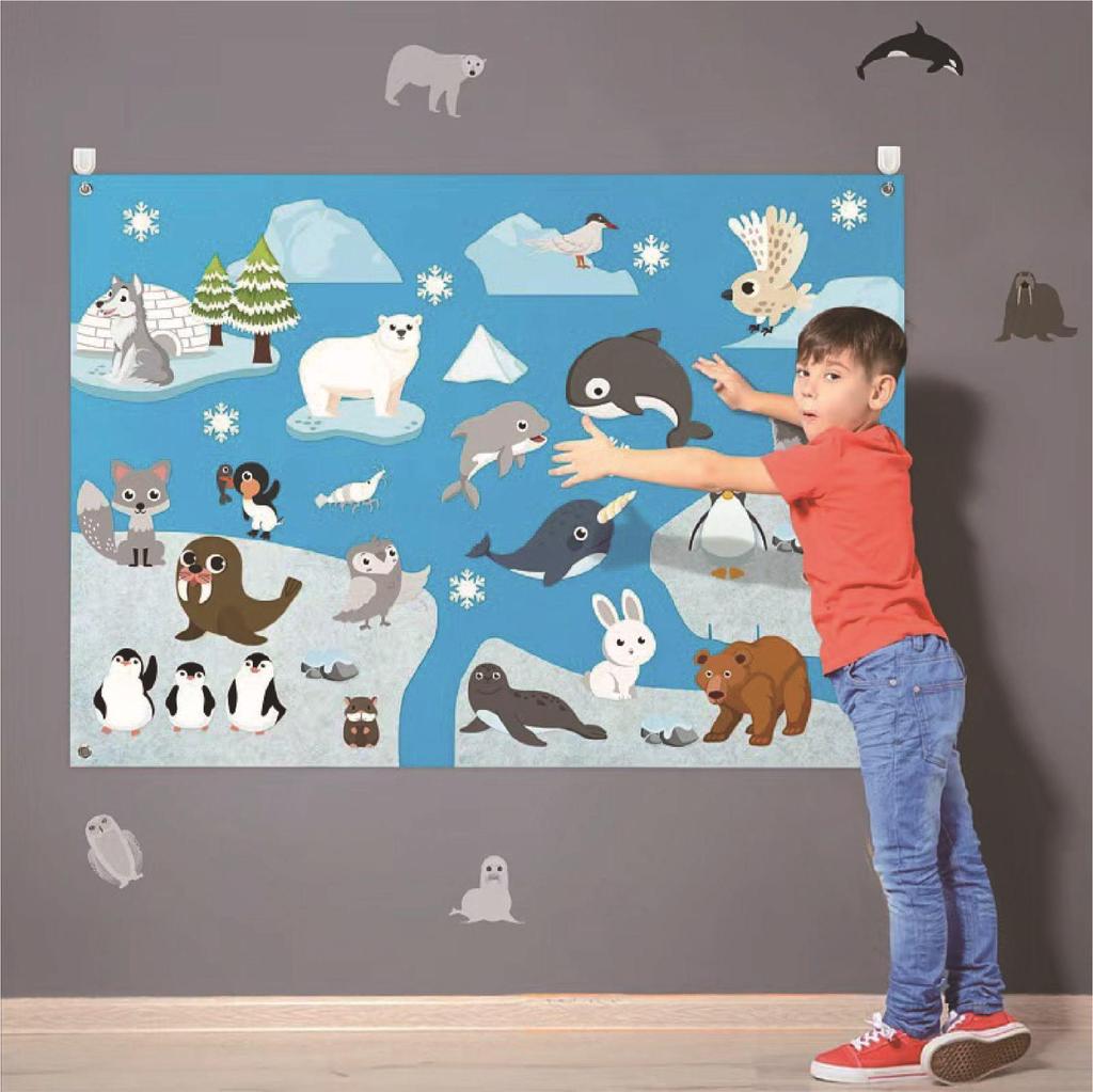 3D Felt Story Educational Board for Toddlers