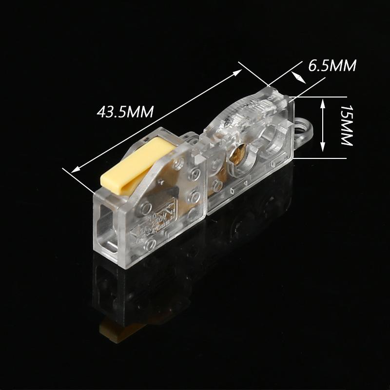 10PCS Free Wire Breaking Fast Terminal Block Light Wiring Special Binding Post Splitter Free of Wire Stripping