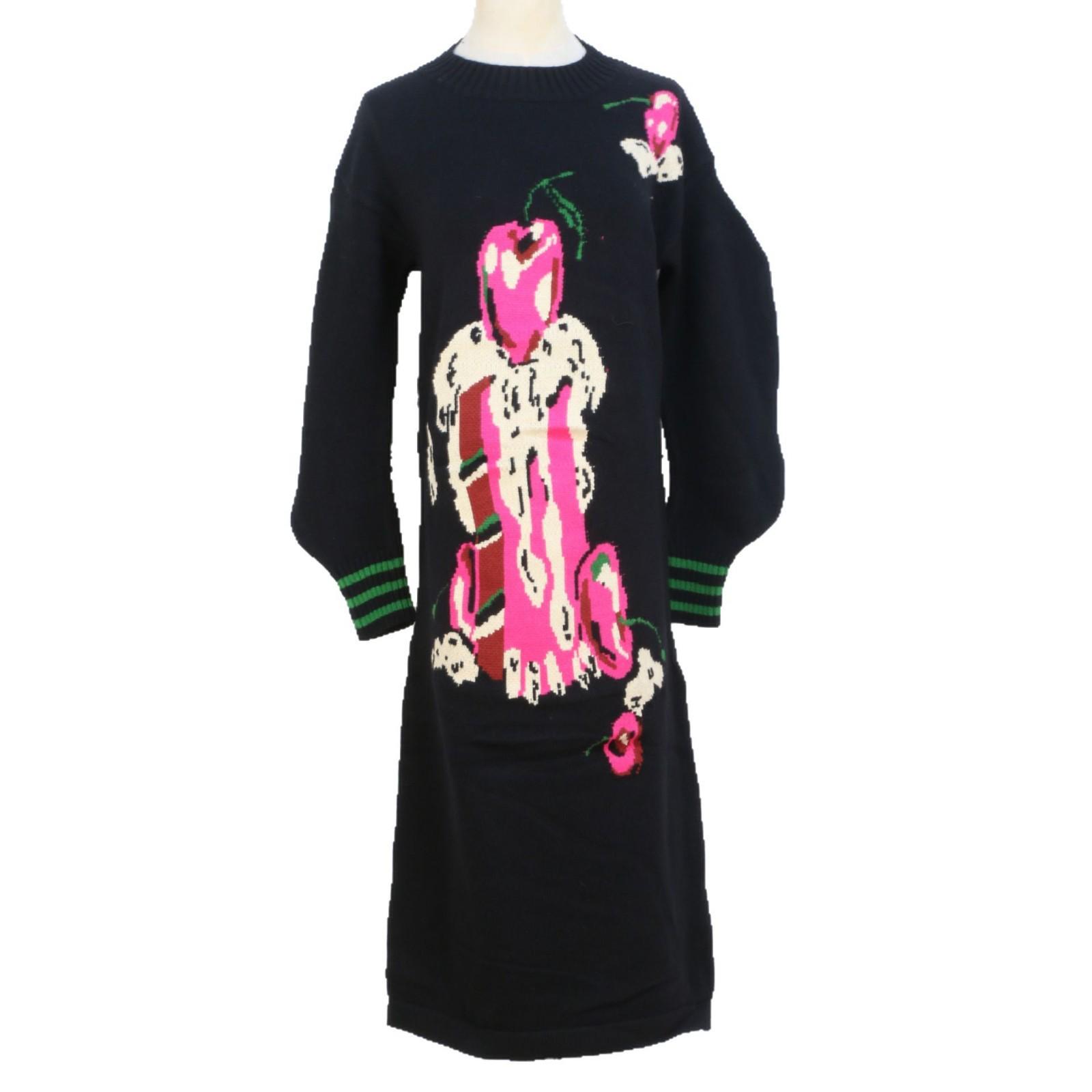 

Японское ретро кремовое вязаное платье-пуловер: Модный европейско-американский стиль, свободный крой, длинное вязаное платье для женщин L