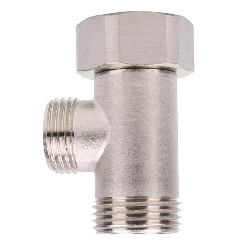Bathroom Water flows  Diverters Brass T Valves 180 Rotation Toilet Plumbing Part Brass Water Control Valves for Household