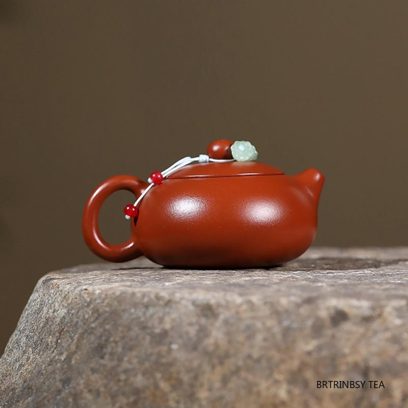 150ml Tradition Yixing Purple Clay Teapot Chinese Handmade Xishi Tea Pot Raw Ore Dahongpao Kettle Household Zisha Tea Set