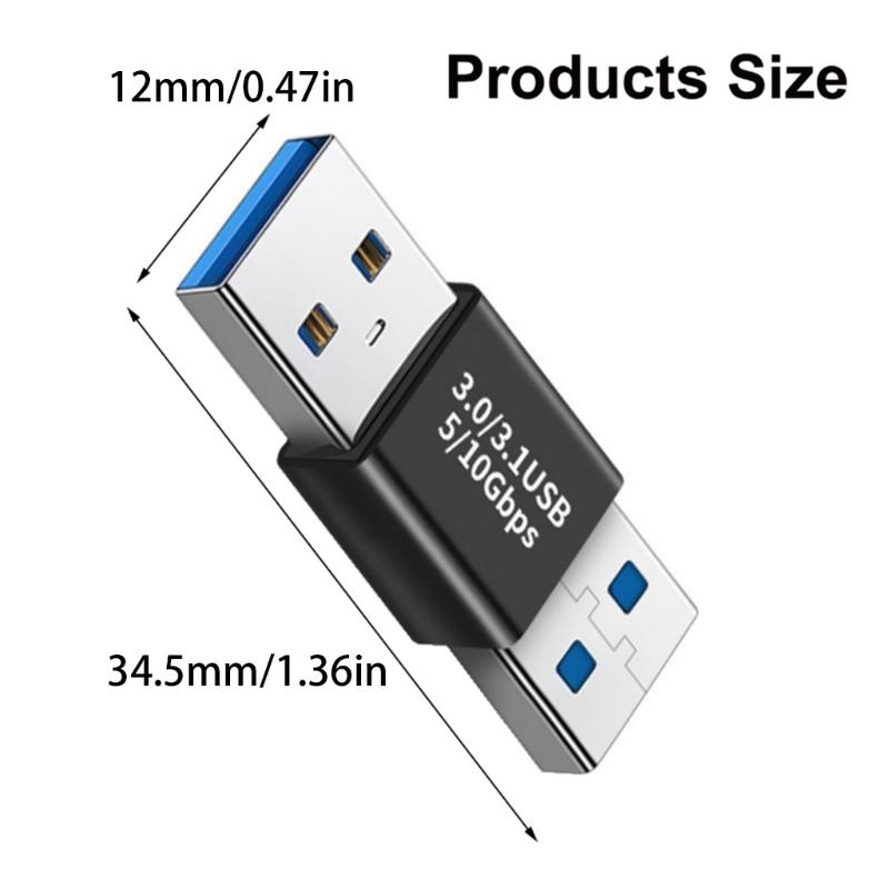 USB3.0 To USB / Type C Adapter, Female / Male USB3.0 Connector Fast Speed Charging Data Transmission Adapter
