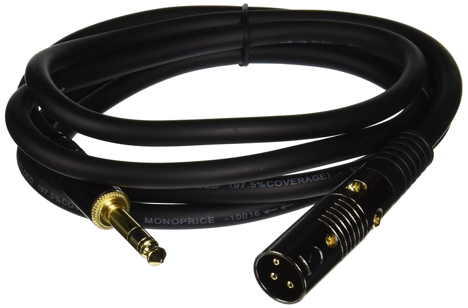 

Monoprice Monoprice 6ft Premier Series XLR Male to 14in TRS Male Cable, 16AWG (Gold Plated)