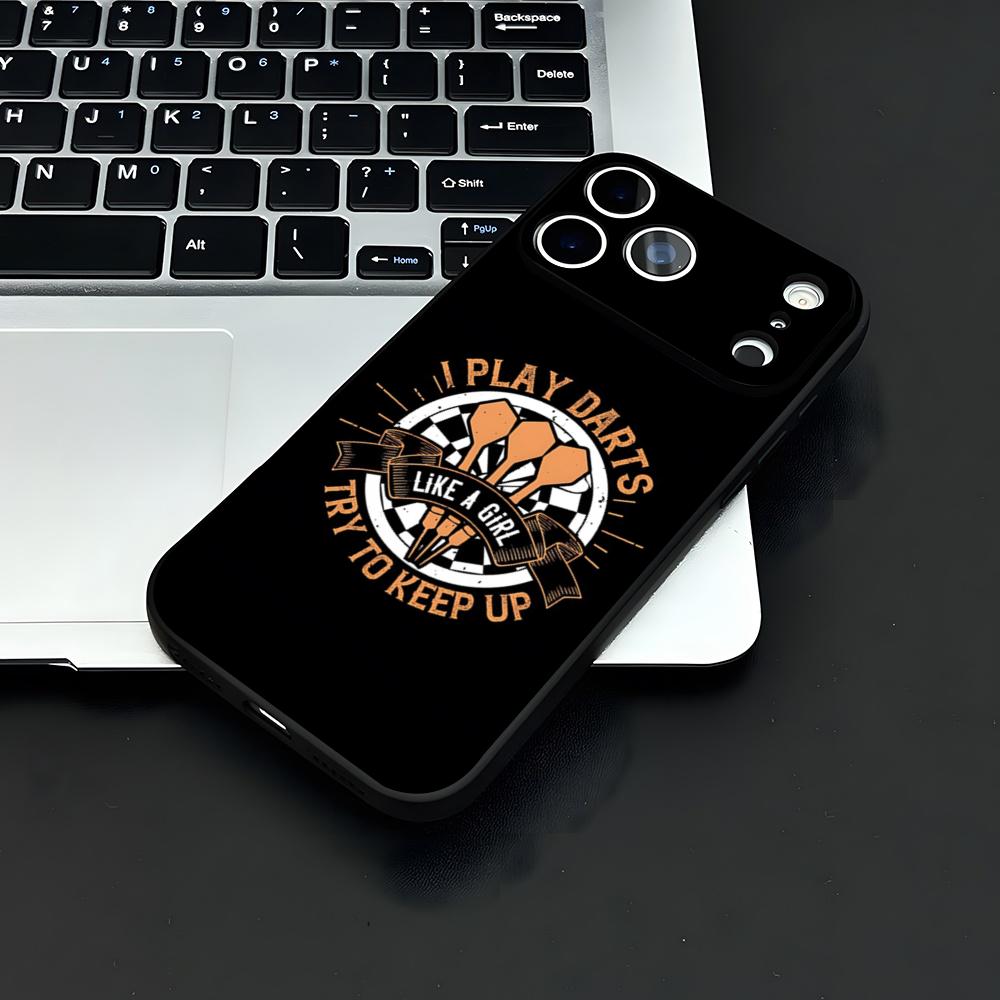 Playroom Dart Printed Phone Case For IPhone 17 Air 16 E Pro Max 15 14 13 Mini 12 Pro 11 Max Plus Black Soft Shell