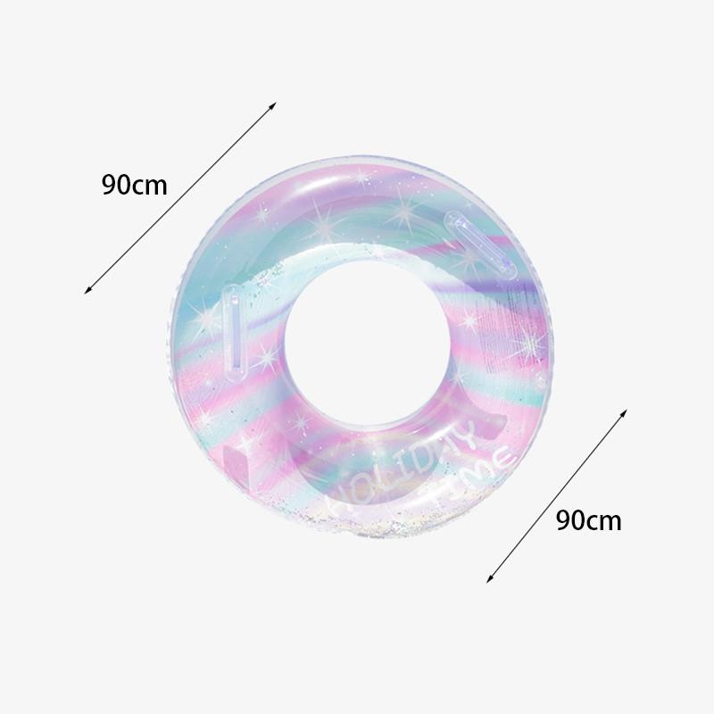 New Glittery Letter Kids Swim Ring Baby Swimming Men And Women Infant With Handle Anti-flip