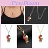 Stainless Steel Palestinian Map Pendant Necklace Ethnic Style Couple's Trendy Titanium Steel Accessory
