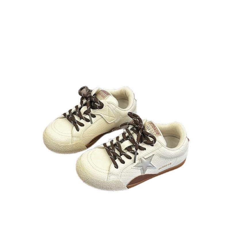 Youth Style Shoes Kids Casual Sneakers Boys Girls Lightweight Non-Slip Rubber Sole Low Top School Shoes With Velcro