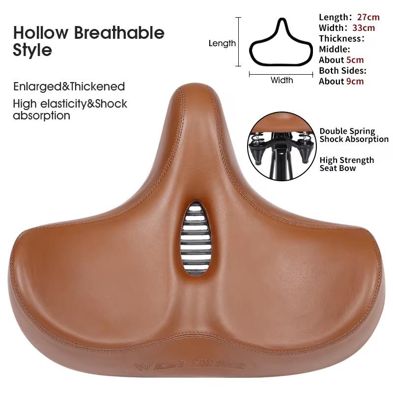 WEST BIKING Ergonomic Bicycle Saddle Long Distance Cycling Widen Thicken Cushion MTB Touring Bike Saddle Comfortable E-Bike Seat