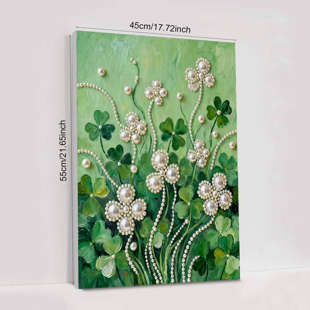 Crystal Pearl Painting 5D DIY Frame Decoration Painting Grassland Home Wall Decoration Transparent Pearl Gemstone Painting Picture Art Crafts