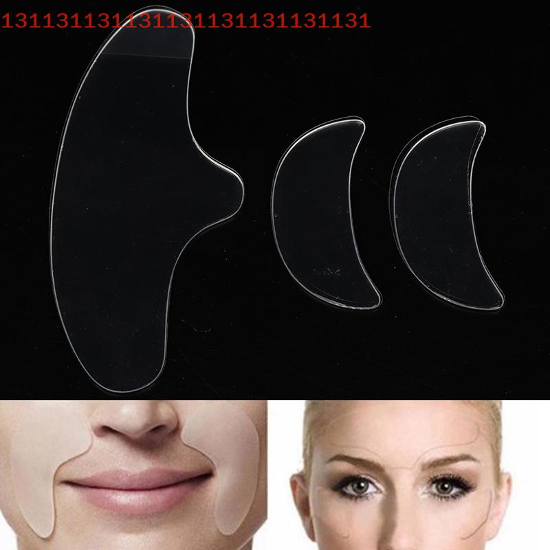 3 Pcs Anti Eye Forehead Invisible Anti-aging Face Pad Reusable Medical Grade Silicone Prevent Wrinkles Lines Patch