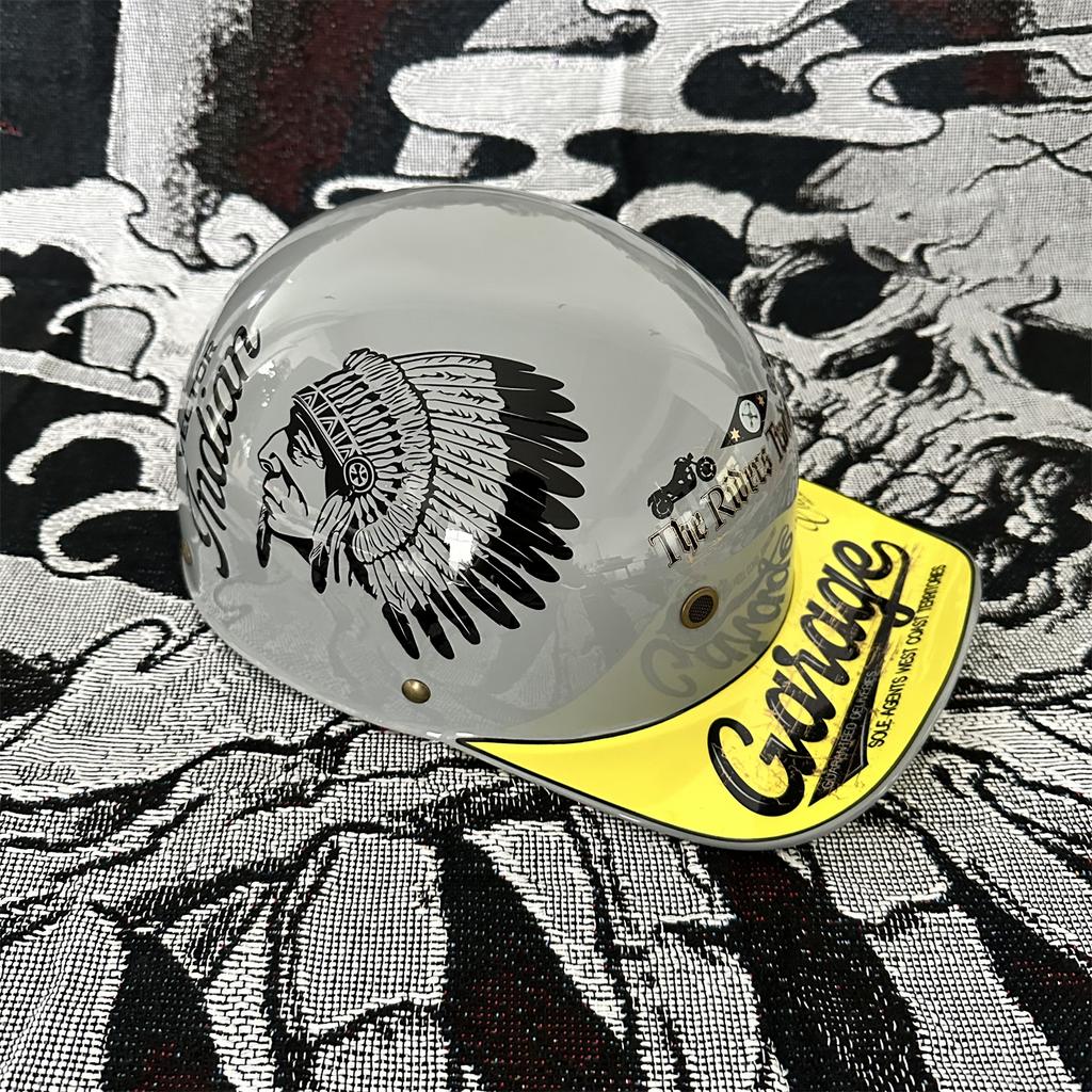 Moto Retro Baseball Helmet Motorcycle Helmet Scooter Men's and Women's Outdoor Fashion Half Helmet