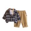 Kids Casual Long-Sleeve Set, Comfortable Daily Wear Outfits