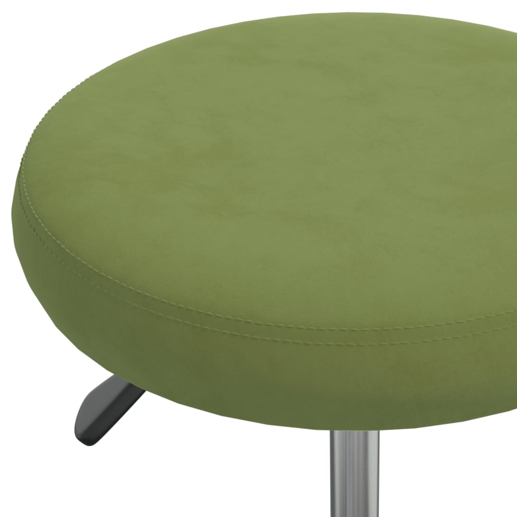 Dining Chair Light Green Velvet