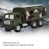 1/43 Militär-LKW-Armee-Panzerwagenmodell, Säuglingssimulationsfahrzeugmodell für einziehbares Kinderspielzeug mit Licht und Ton (Antiker Krankenwagen)
