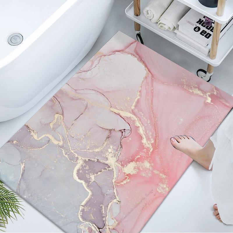Bathroom Floor Mat Toilet Carpet Absorbent Bathroom Door Mat Bathroom Door Mat