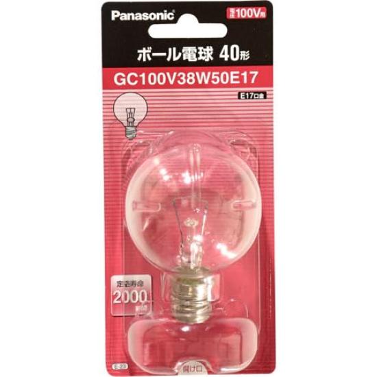 

Panasonic ball bulb 40 type clear GC100V38W50E17