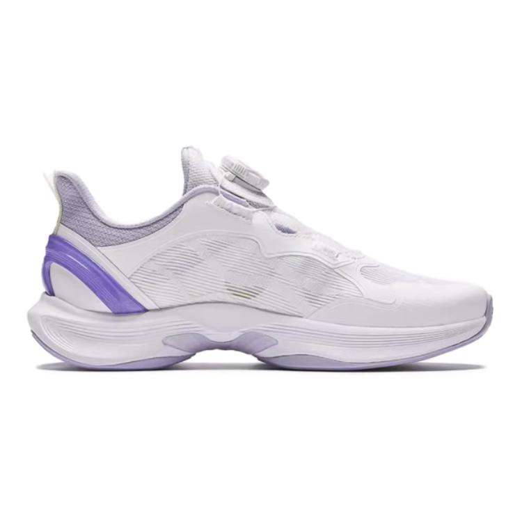 Anta Comfortable Versatile Physical Test Low-Top Kids Running Shoes Kids sneaker White Cold-Purple 322435503-8