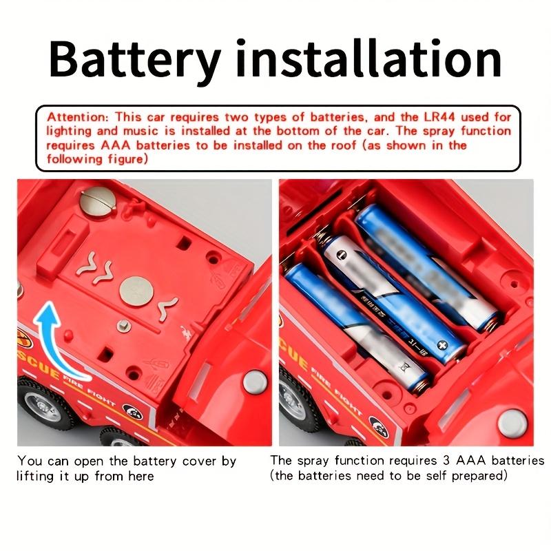 A Fire Truck with an Alloy Cabin, Can Spray + Water Spray, Move Forward, Suitable for Over 6 Years Old, Perfect Gift