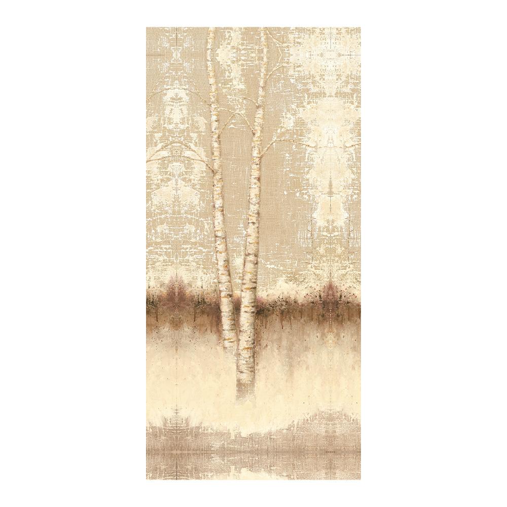 

Texture Trees Landscape Canvas Wall Art Poster, Abstract Trees Nature Print for Living Room Bedroom Bathroom Office Decor 20x40cm NoFrame