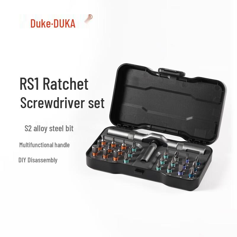Duke Ratchet Screwdriver Set CN plug (adapter included)