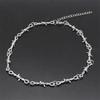 Nuovo piccolo filo spinato spine collana unisex collana donna hip-hop gotico punk stile filo spinato piccola catena di spine collare regalo