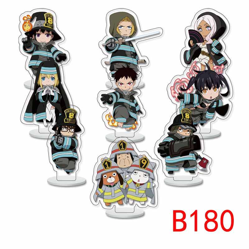 Fire Force Shinra & Arthur Acrylic Mini Standee Set 6cm Set Mini Standee