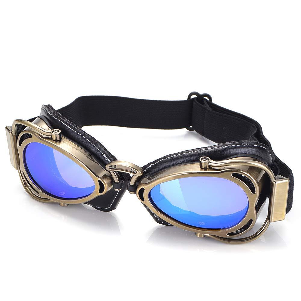 Motorcycle Glasses Motocross Goggles Retro Vintage Foldable Windproof Sunglasses Riding Eye Wear for Pilot Helmet Glasses