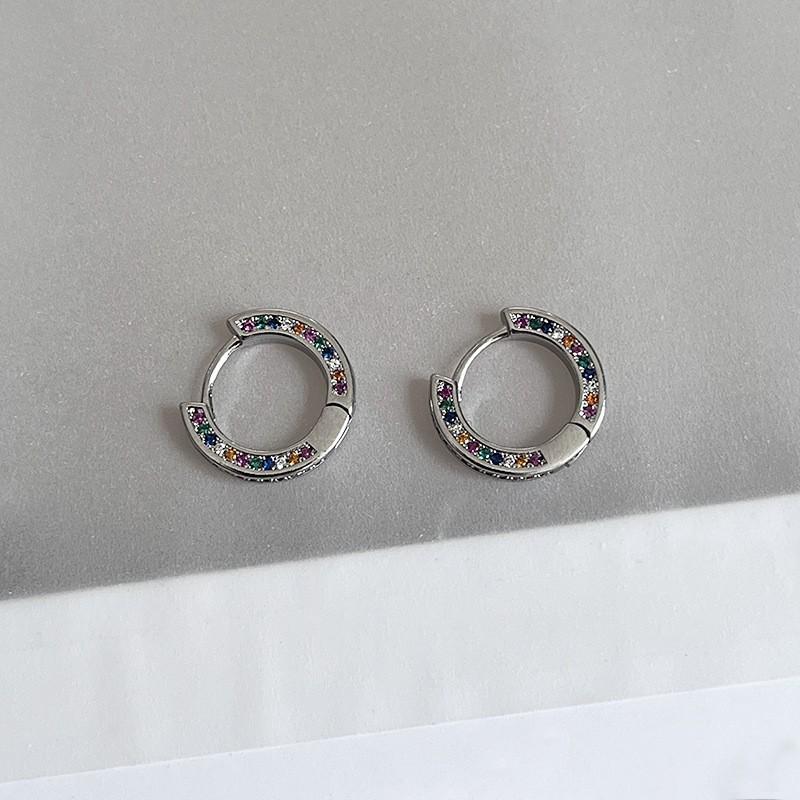 Chenrui Luxury Geometric Zircon Earrings: Trendy European & American Fashion