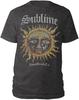 Sublime Herren Logo-Stempel Sun Slim Fit T-Shirt Heather Charcoal | Offiziell lizenziertes Merchandise