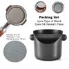 1 pz Contenitore per scarti di caffè ammortizzante per barista, Contenitore per scarti di caffè espresso, Antiscivolo, Contenitore per scarti di caffè macinato