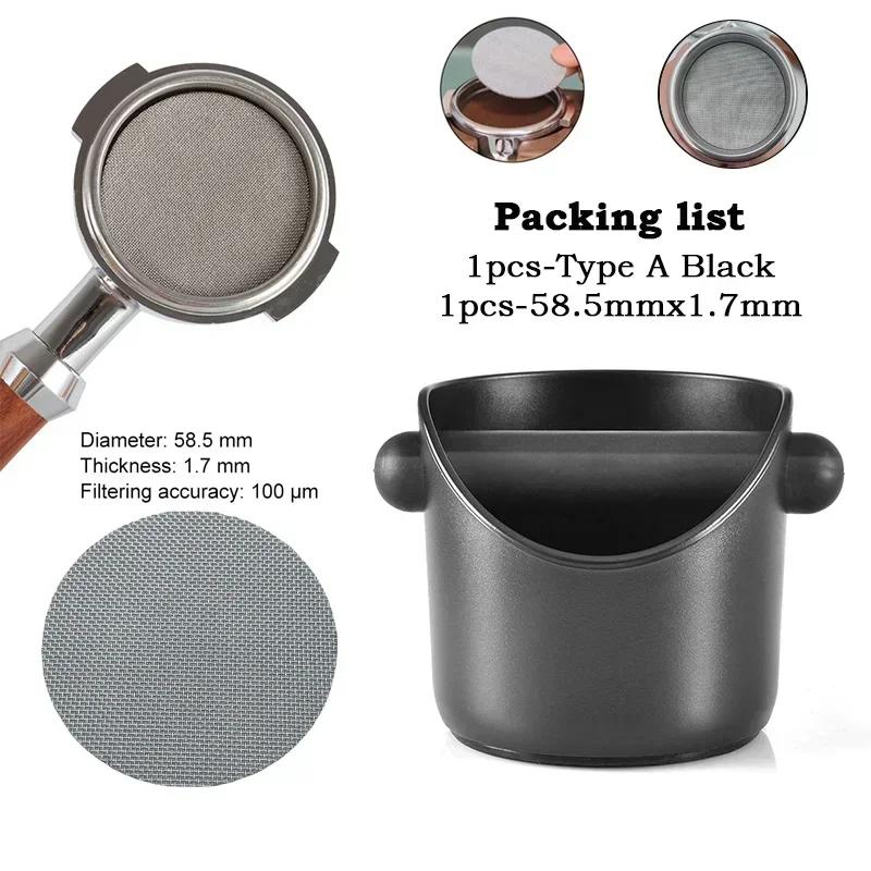 1 pz Contenitore per scarti di caffè ammortizzante per barista, Contenitore per scarti di caffè espresso, Antiscivolo, Contenitore per scarti di caffè macinato