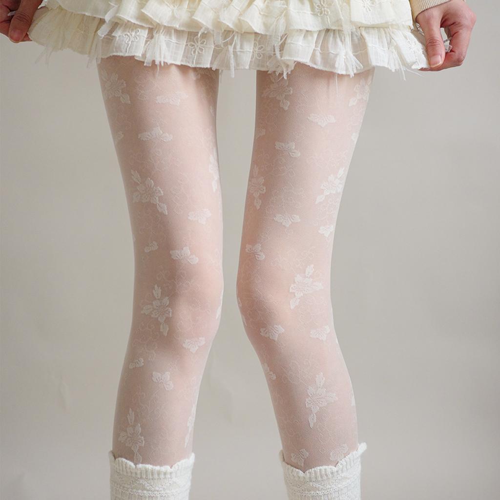 Pantyhose Women Retro Jacquard Stockings Women Tights Sexy Lingerie Female Hosiery Thigh High Stockings Pantyhose Tights Women
