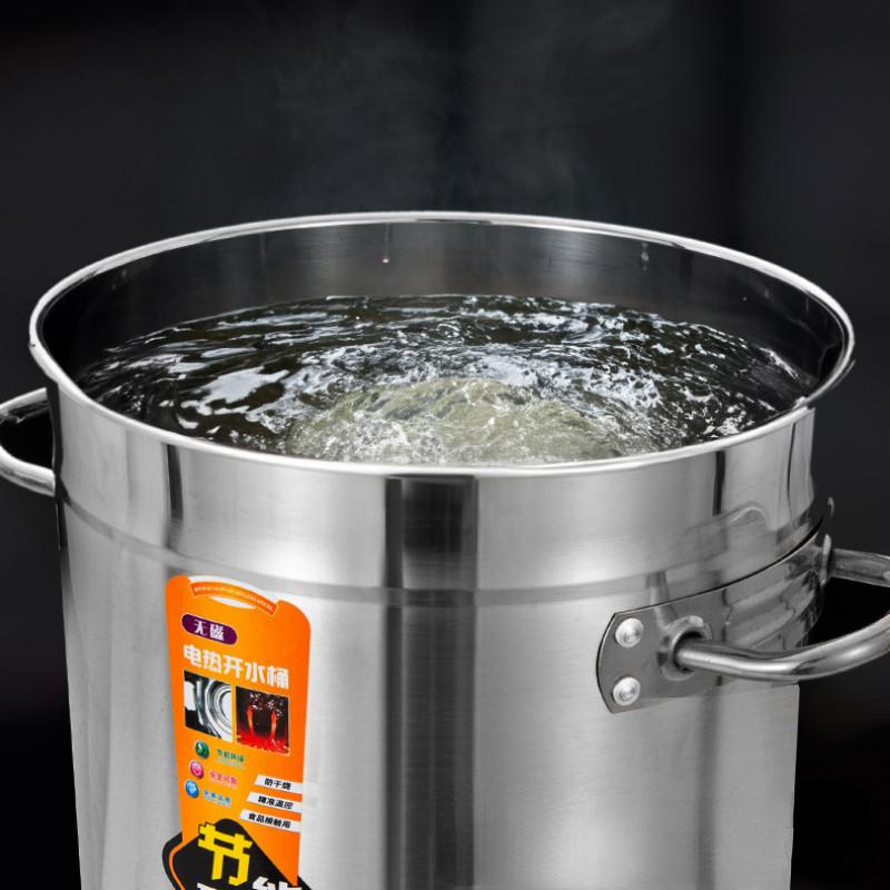 Großvolumiger elektrischer Heizwassereimer Gewerblicher Isolierbehälter aus Edelstahl Haushalts-Heißwassermaschine
