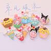 10Pcs Kawai Bright Surface Cat Dessert Ice Cream Series Resin Flat Back Scrapbook Figurine Diy Bow Decor Accessories Crafts A3