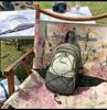 High-Value Color Block Mountain-Style Backpack - Lightweight, Large Capacity, Double Shoulder, Drawstring Design for Couples & Travel.