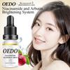 Fuktighetsgivende Anti-rynke Ansiktsserum med Oligopeptid Kamille Anti-aldringsessens Bleking Lysner Nærer Hudpleie 10ml
