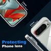 For Google Pixel 9/9 Pro Clear TPU Anti-Scratch Phone Case+2.5D Arc Edge Screen Protector