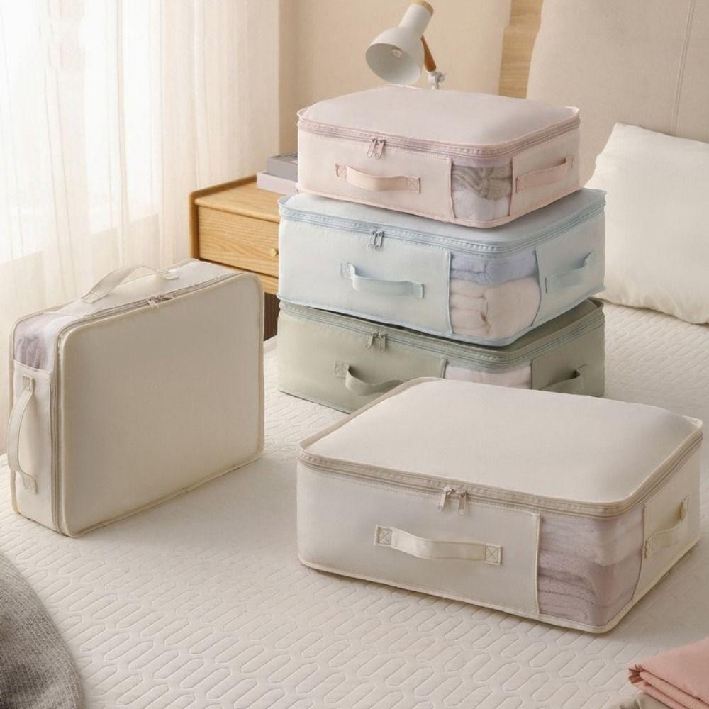 Folding Clothes Quilt Storage Bag Large Capacity Moving Packing Bag Bed Sheet Storage Bag Bedroom